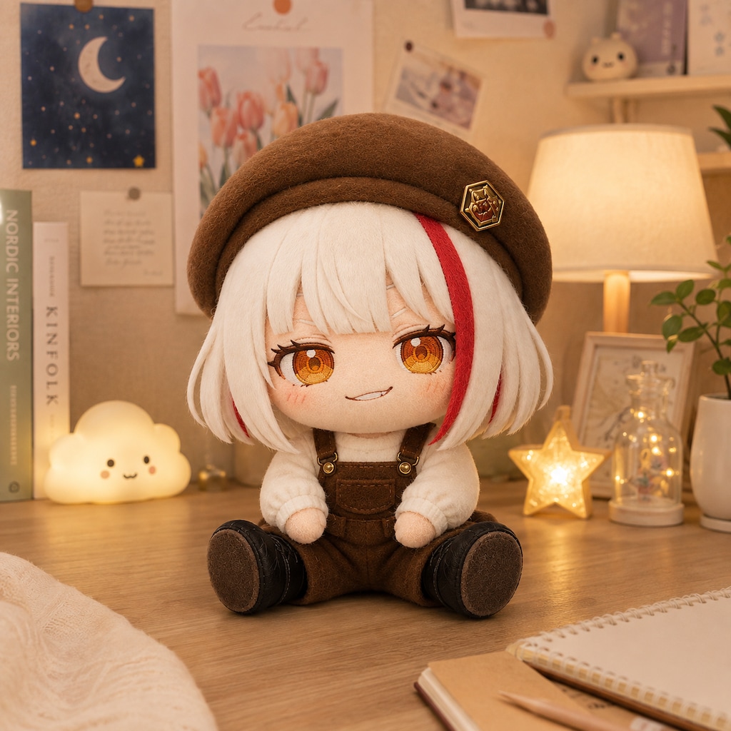白遊ちむのぬいぐるみ