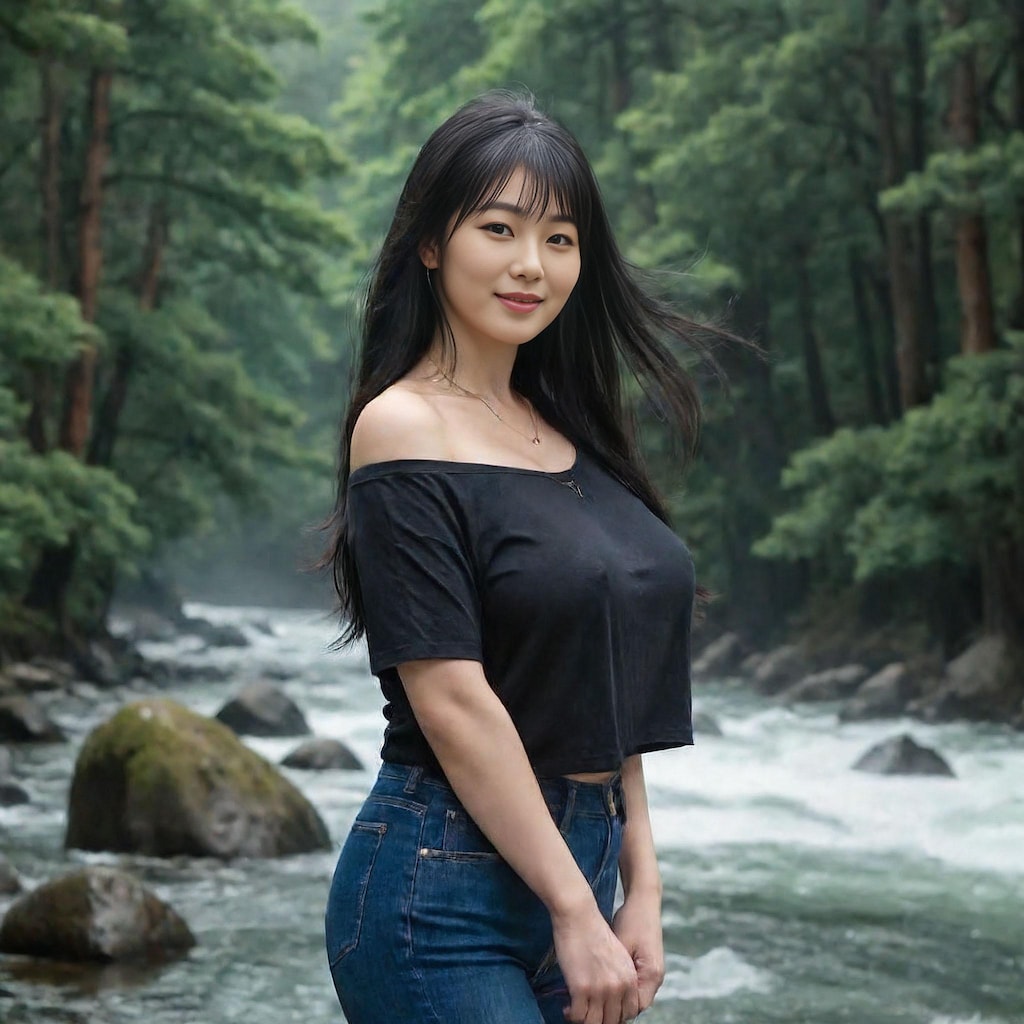 黒のオフショル