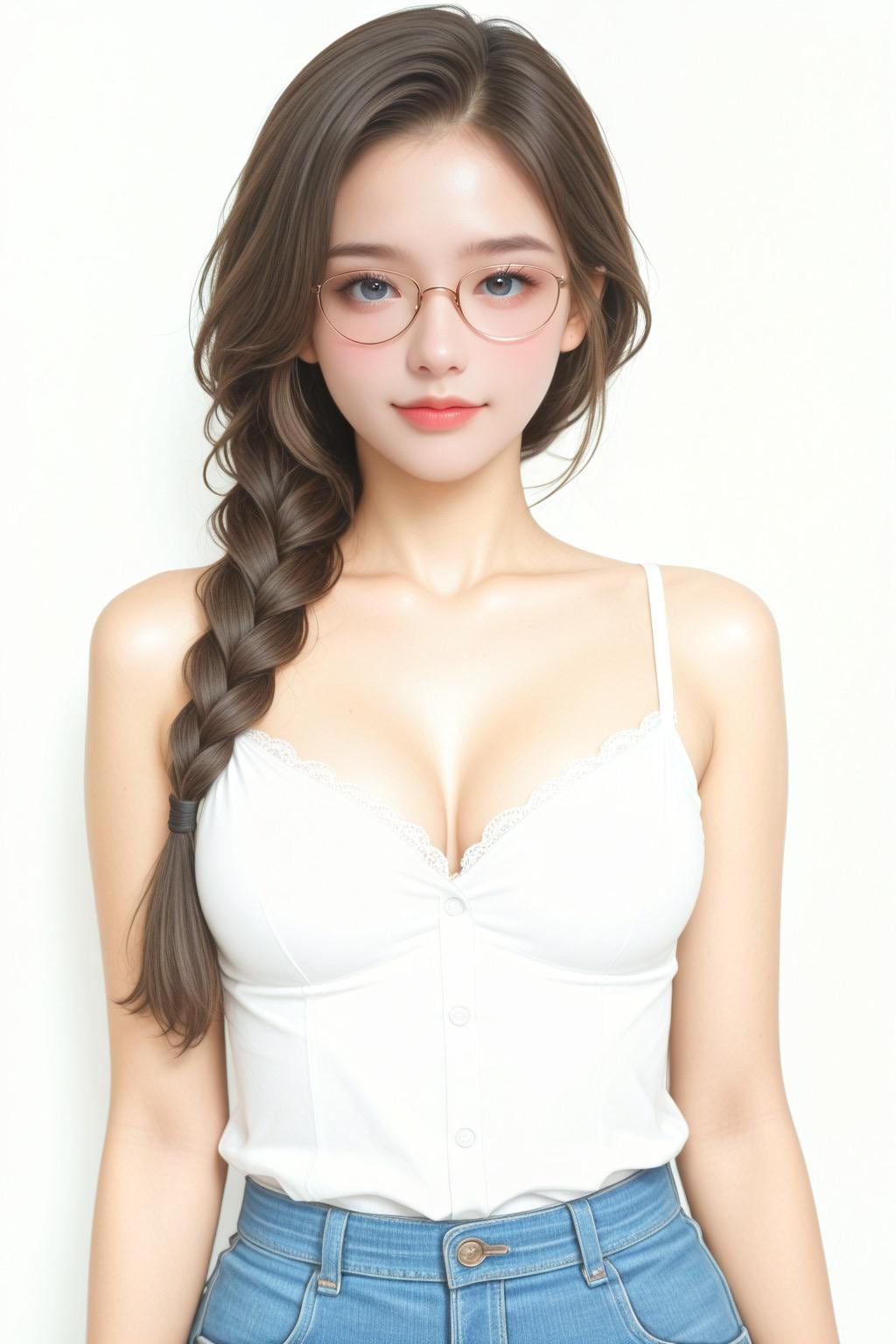 眼鏡三つ編み企画参加投稿