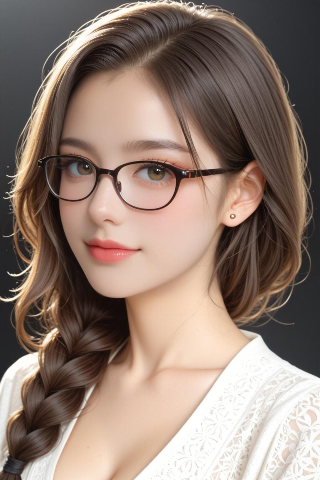 眼鏡三つ編み企画参加投稿