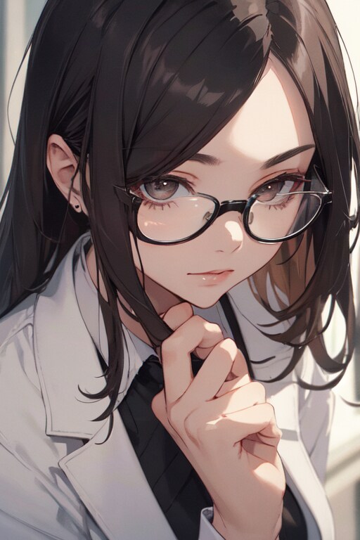 クールビューティ眼鏡女性