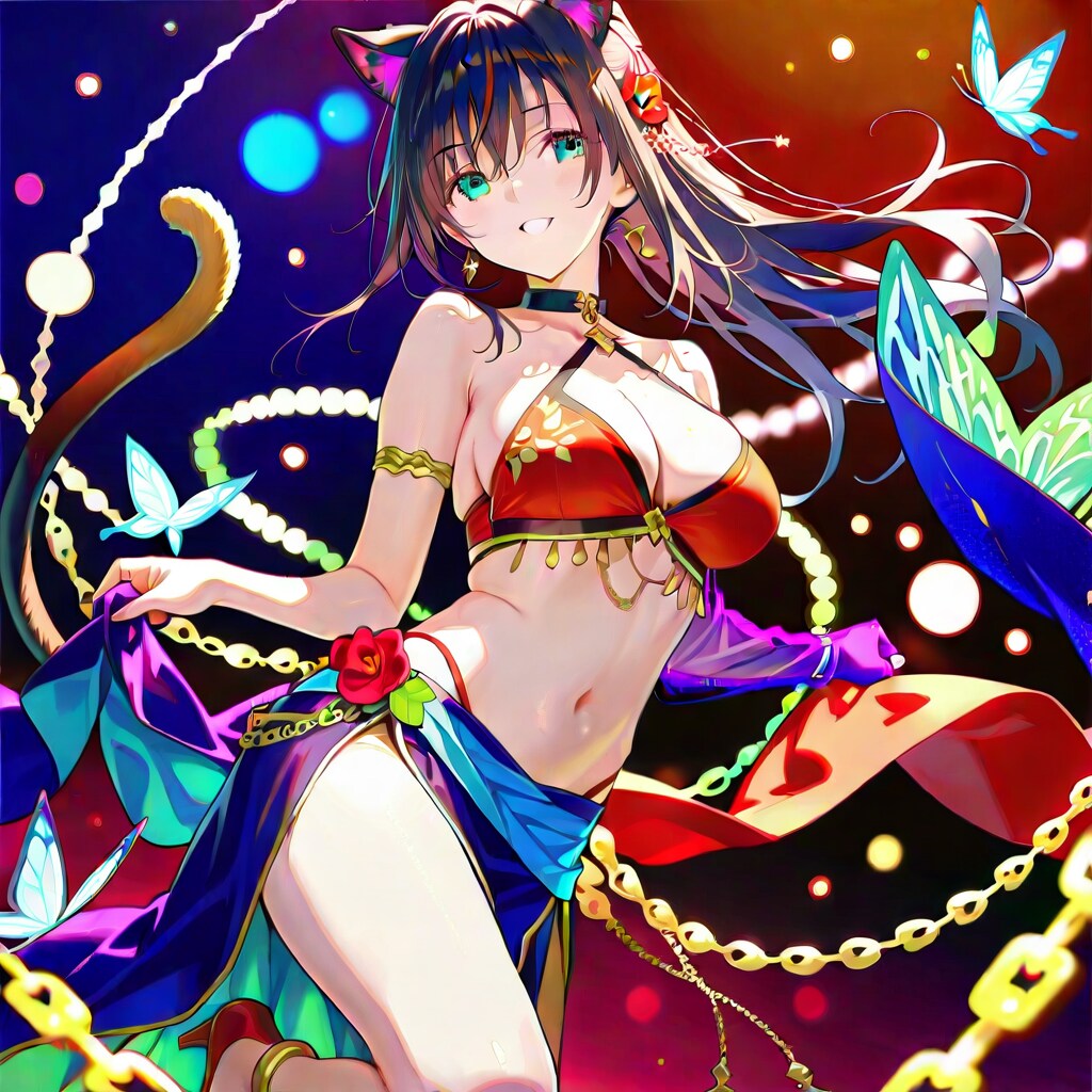 深夜の紅のダンサー