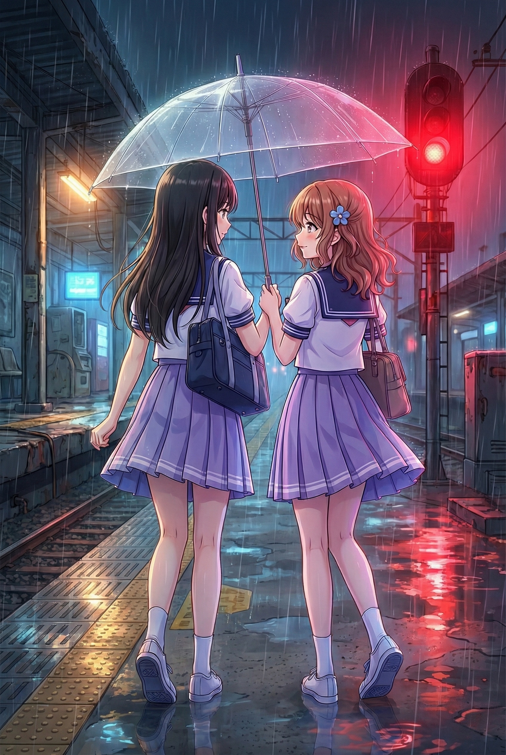 冬の雨 | の人気AIイラスト・グラビア