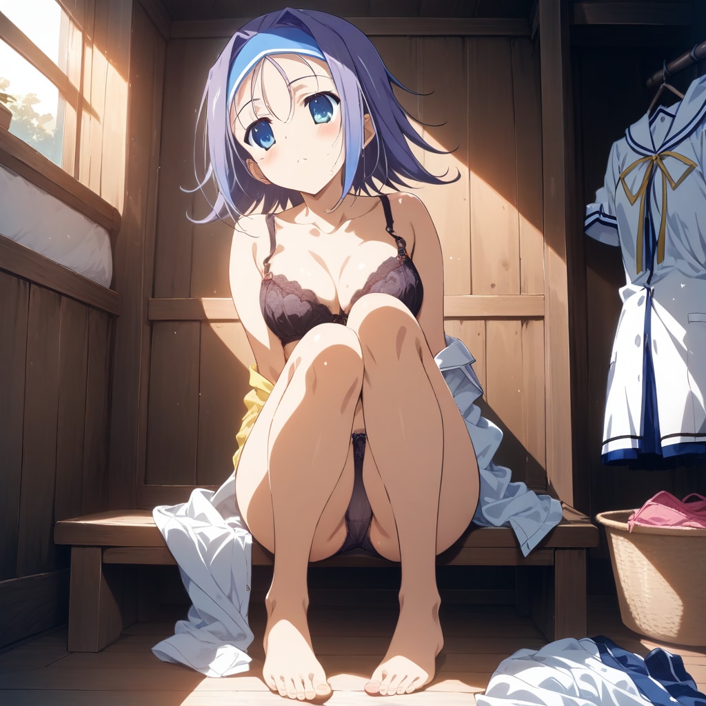 天枷美夏着替え中
