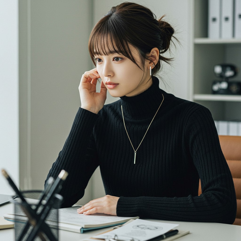 憧れの上司、仕事中