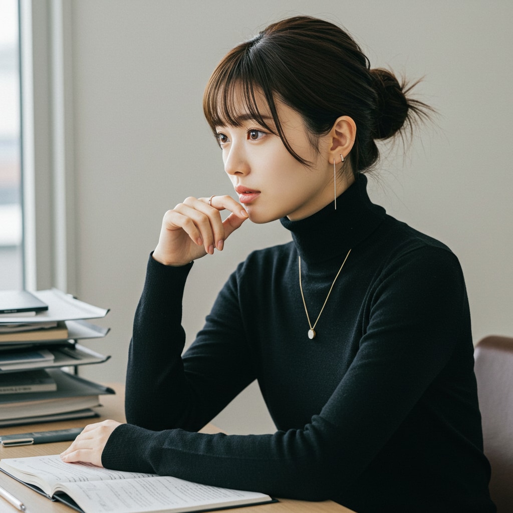 憧れの上司、仕事中