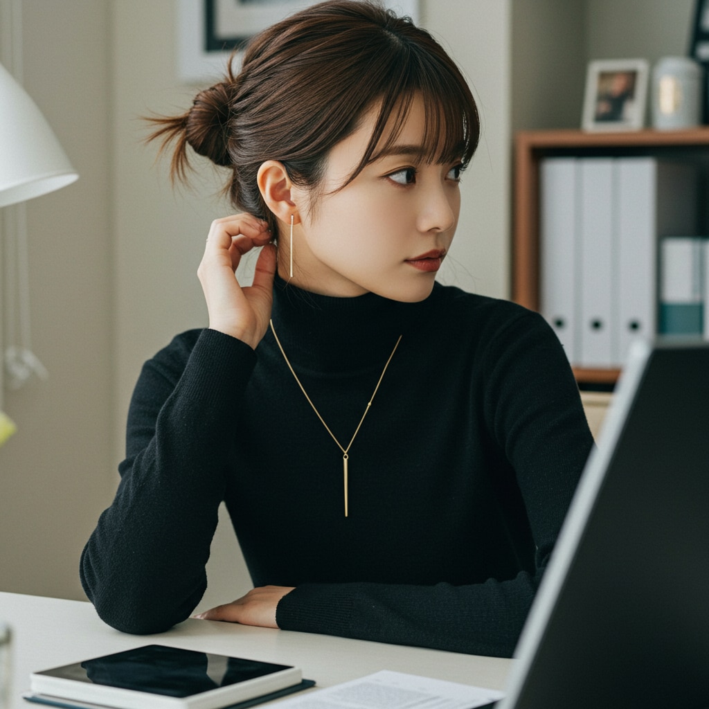 憧れの上司、仕事中