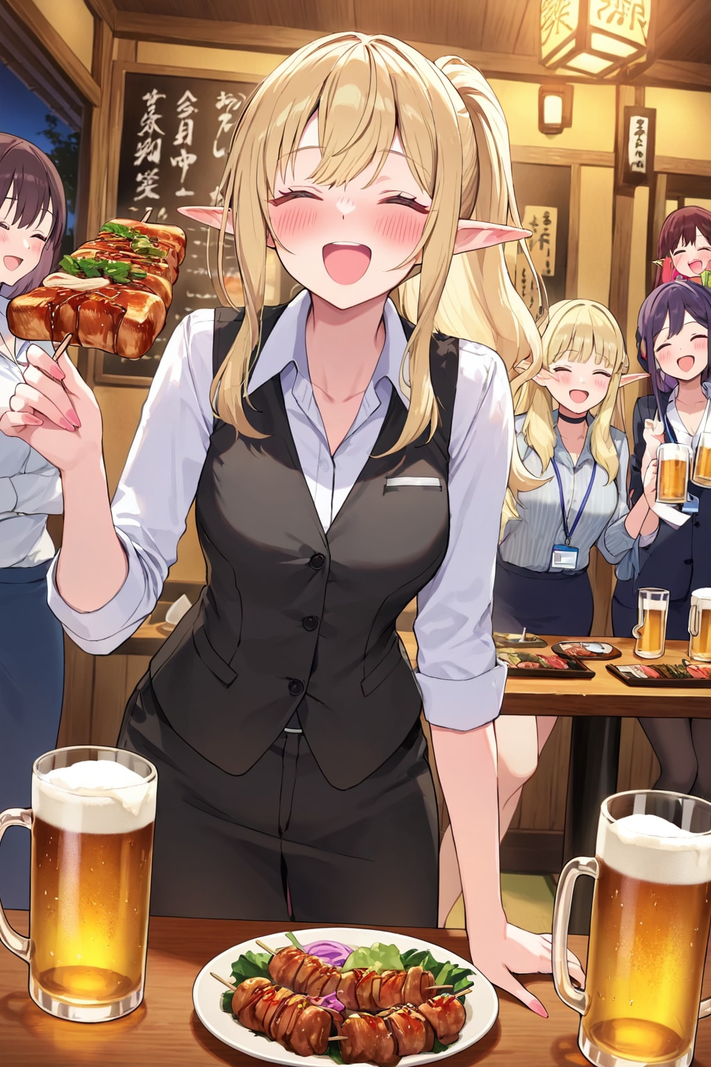 始発帰宅コース飲み会 | の人気AIイラスト・グラビア