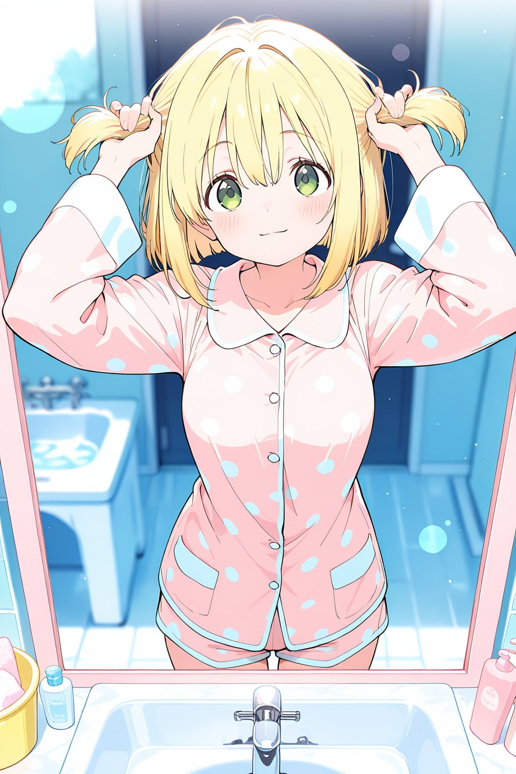 たまには髪しばろうかな？