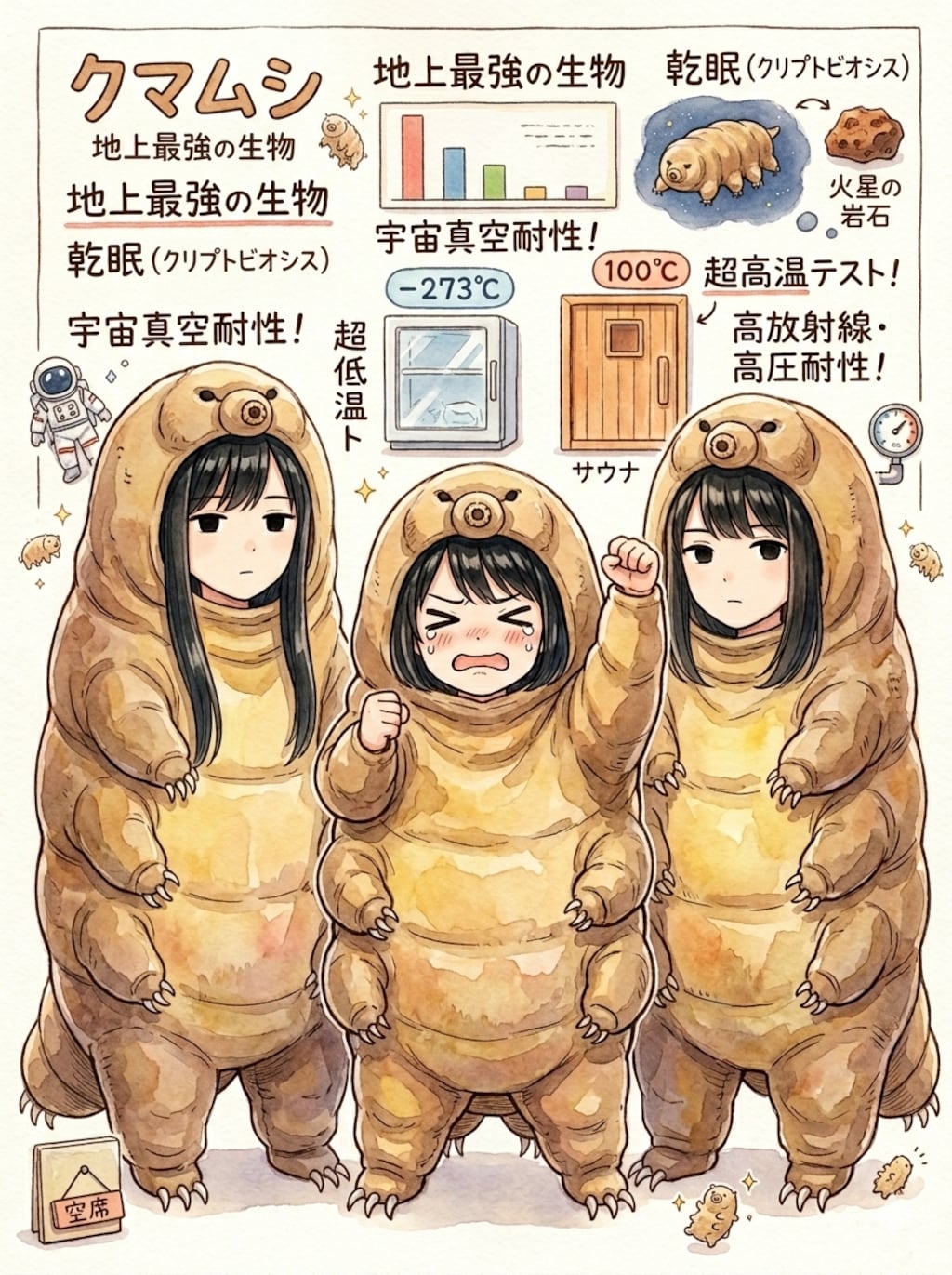 【一応閲覧注意】無敵のクマムシJK