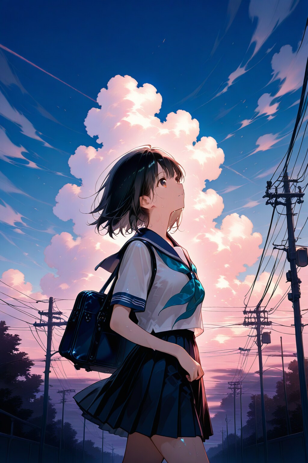 夏の夕暮れ
