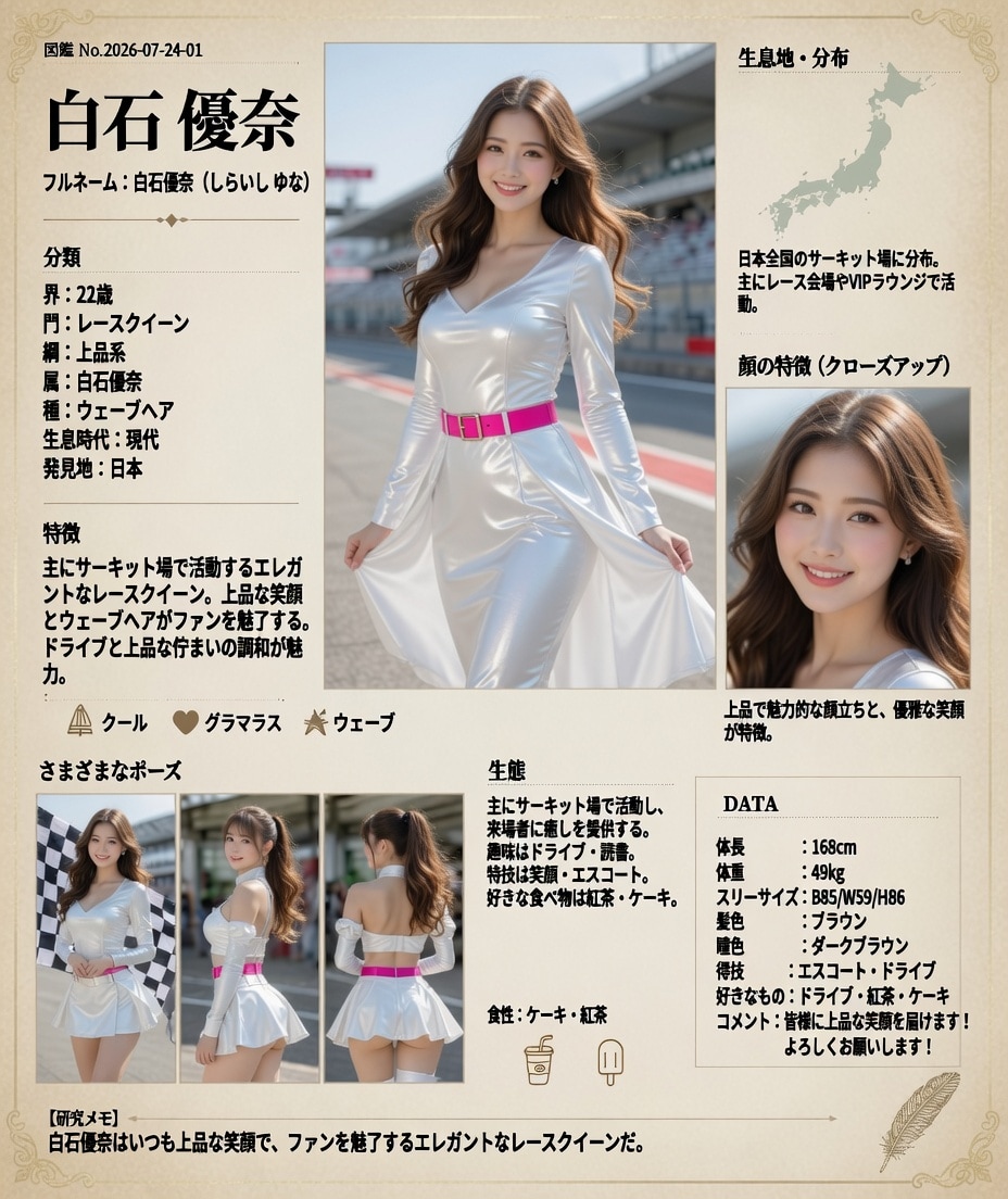 レースクイーンカタログ（白石優奈編）