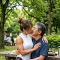 おじさんの夢が叶った…GAL彼女と甘々公園ピクニック 3枚目