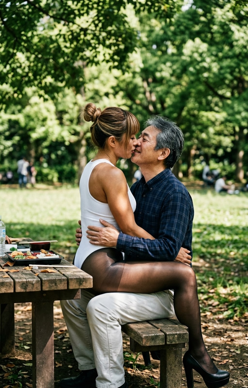 おじさんの夢が叶った…GAL彼女と甘々公園ピクニック
