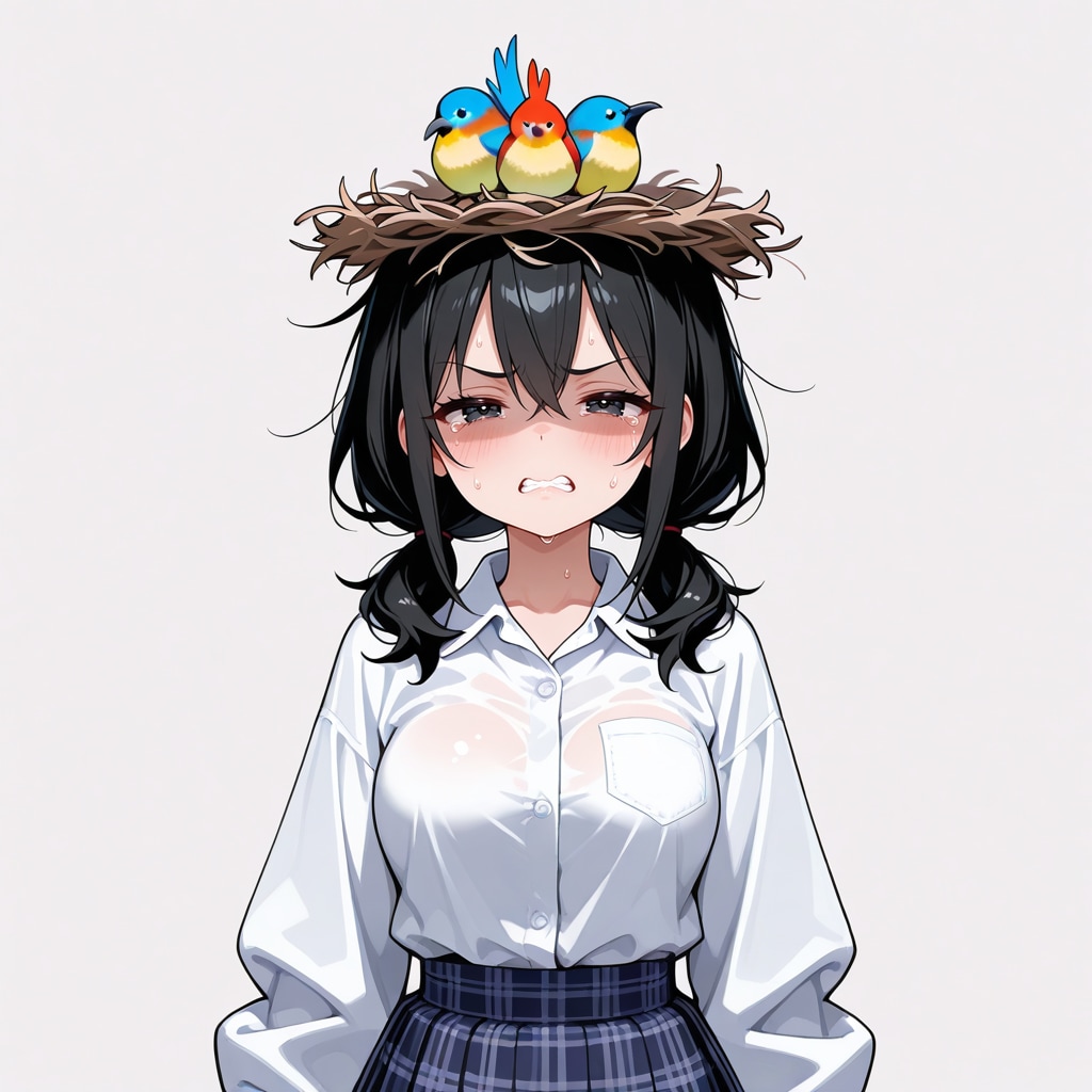 私も頭に鳥の巣を作られ | の人気AIイラスト・グラビア