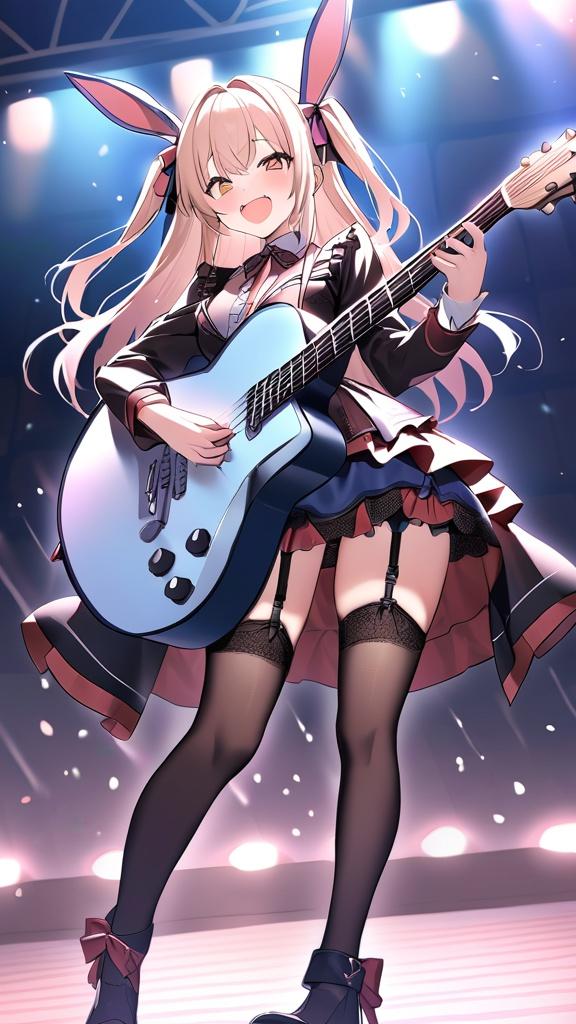 ライブギターラビット9 | の人気AIイラスト・グラビア