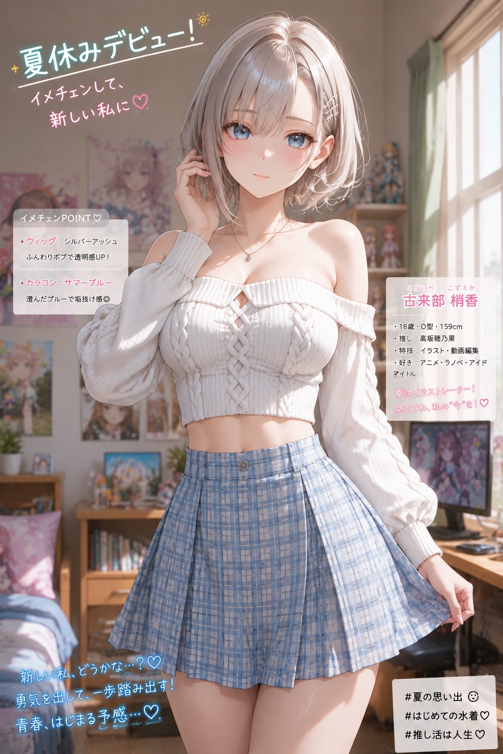 古来部梢香の夏休みデビュー