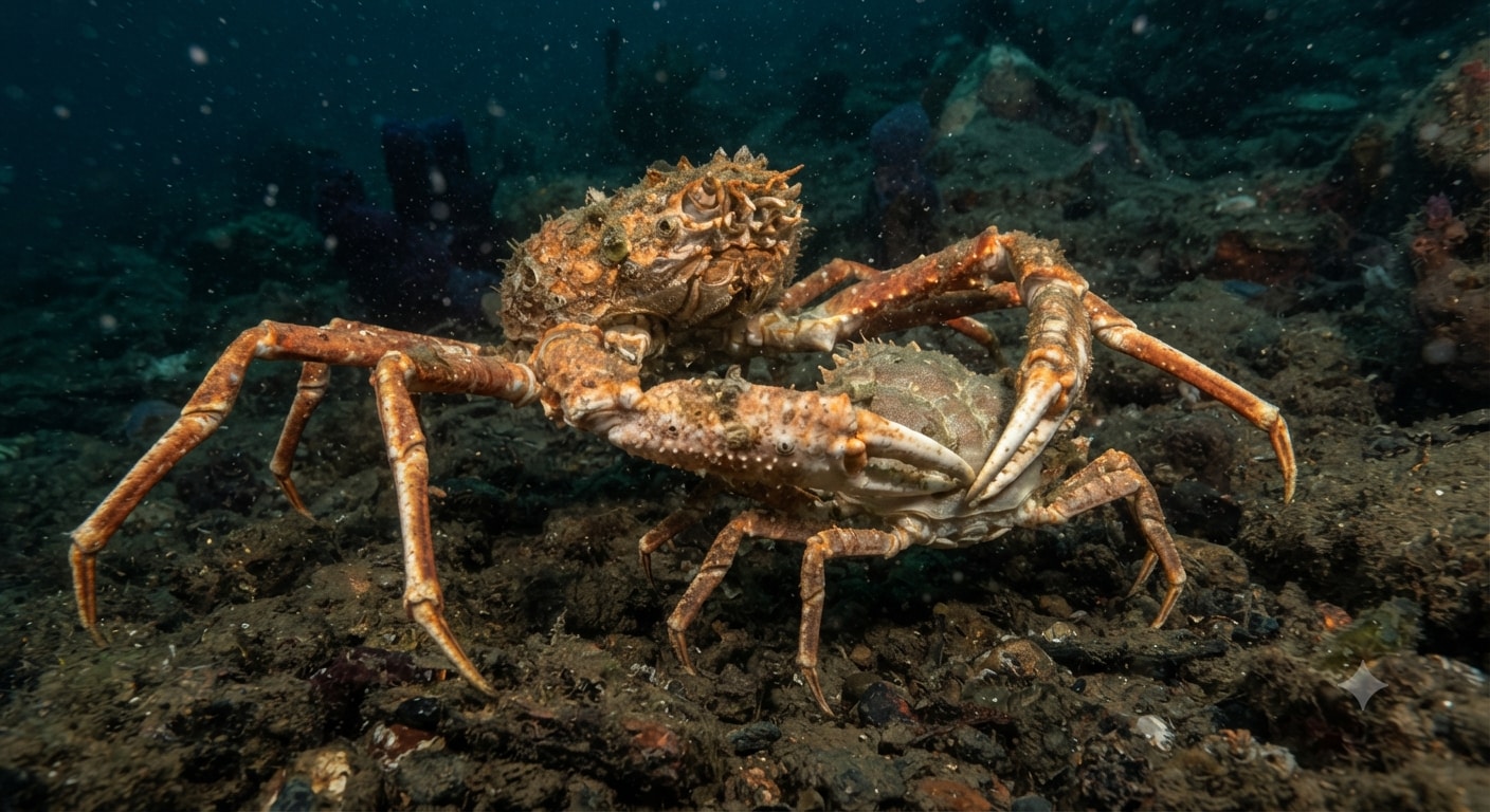 他のオスがメスに近づくのを阻止するカニ | の人気AIイラスト・グラビア