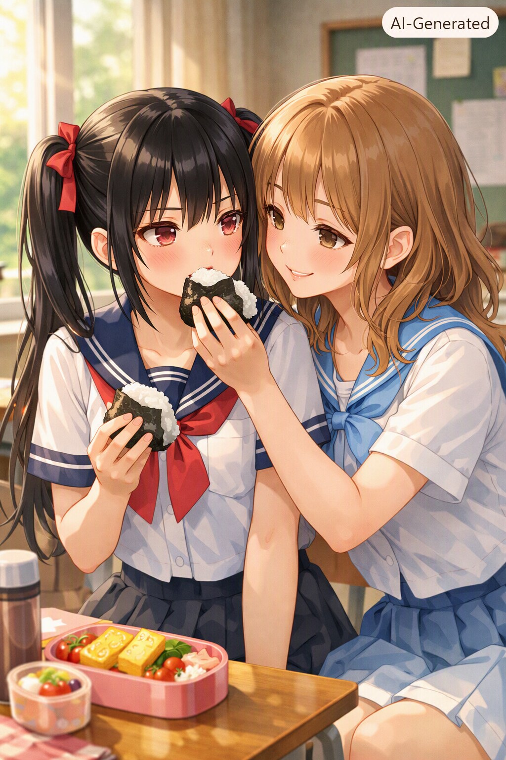 おむすび食べる❓（梅干しの日）