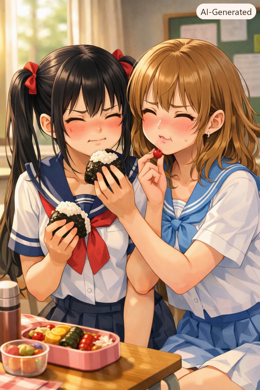 おむすび食べる❓（梅干しの日）