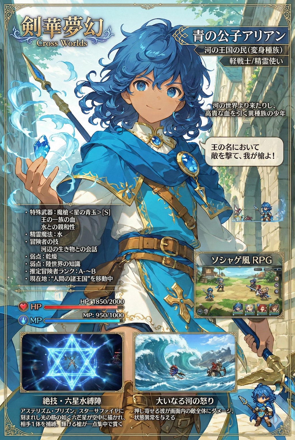 巡礼騎士シリーズメンバー追加：妄想ゲーム『剣華夢幻 Cross Worlds』