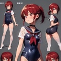 セーラースク水らん子ちゃんカタログ 4枚目