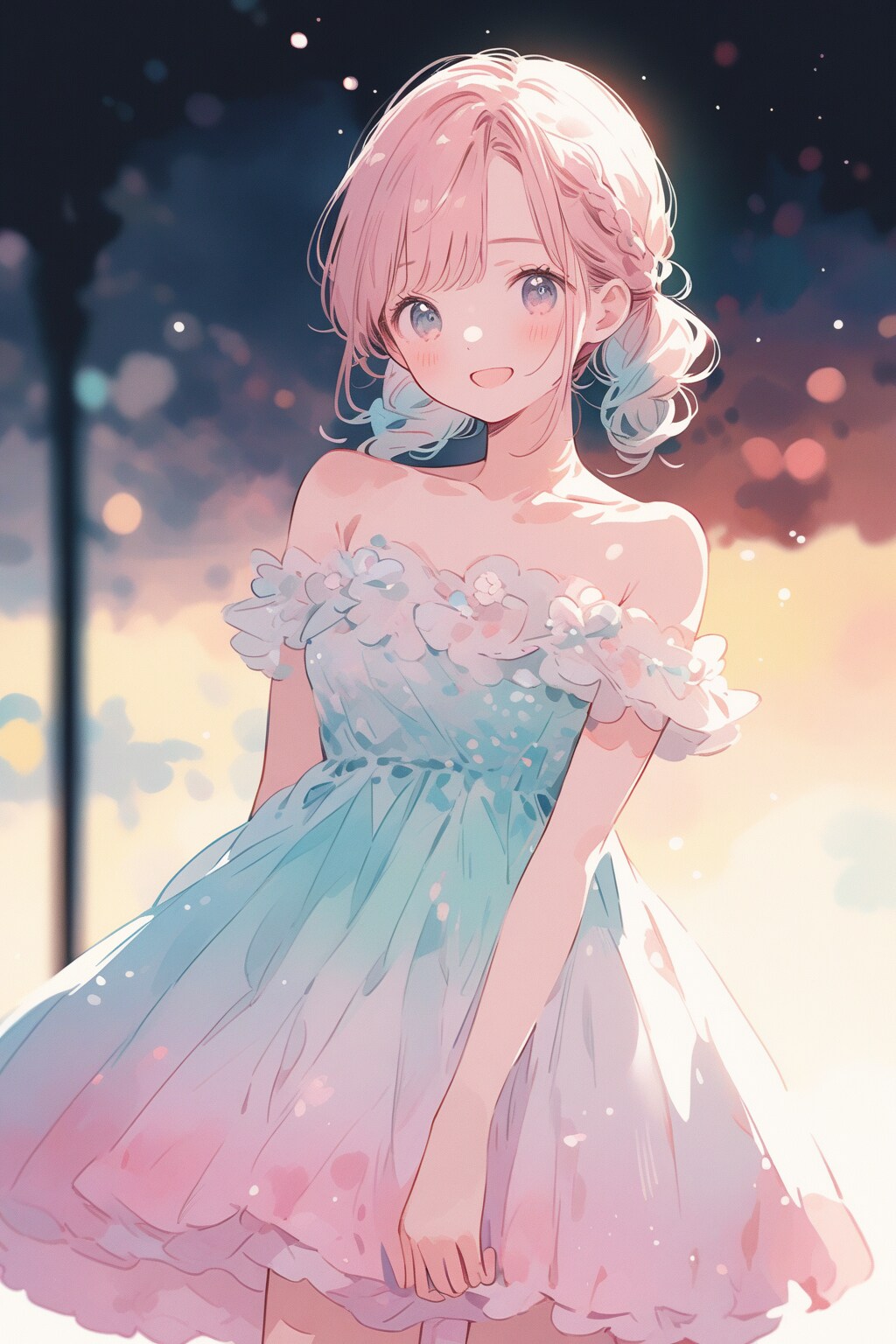 ウェディングドレス姿のお嬢（１８）