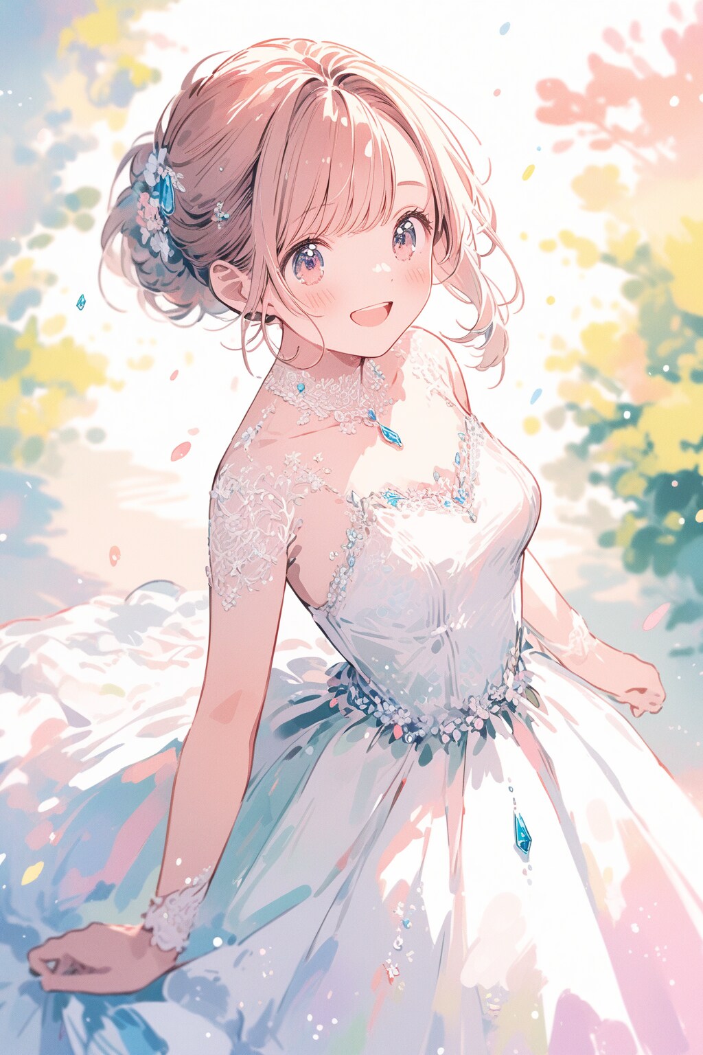 ウェディングドレス姿のお嬢（１８）