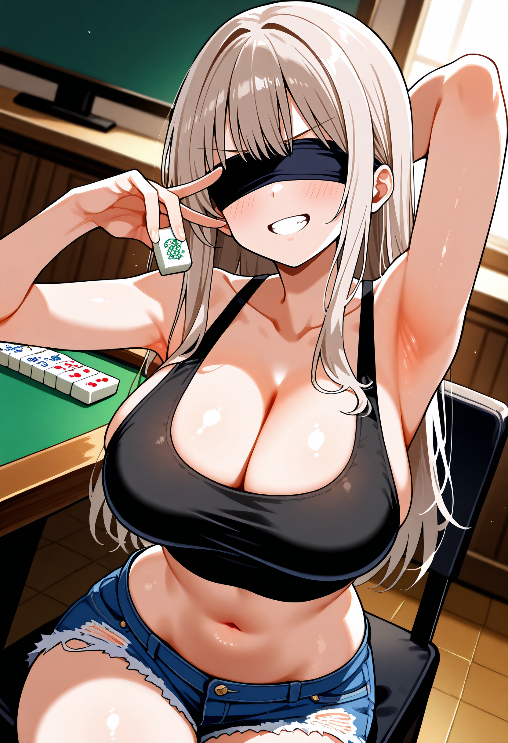 次は目隠しでいくね♪