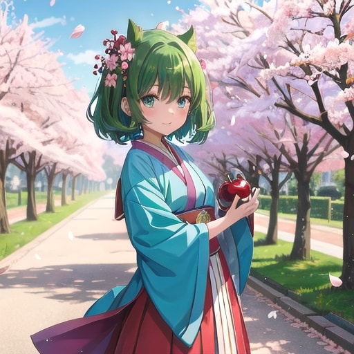 V4B桜ガール | の人気AIイラスト・グラビア