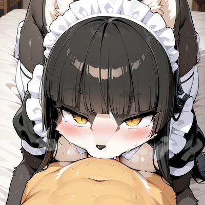 丸飲みメスケモメイド