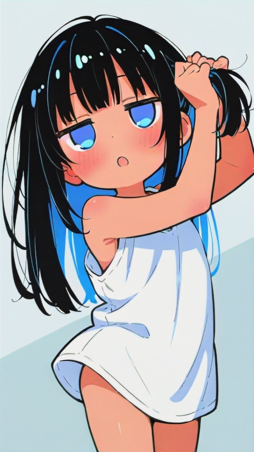 bunching hair