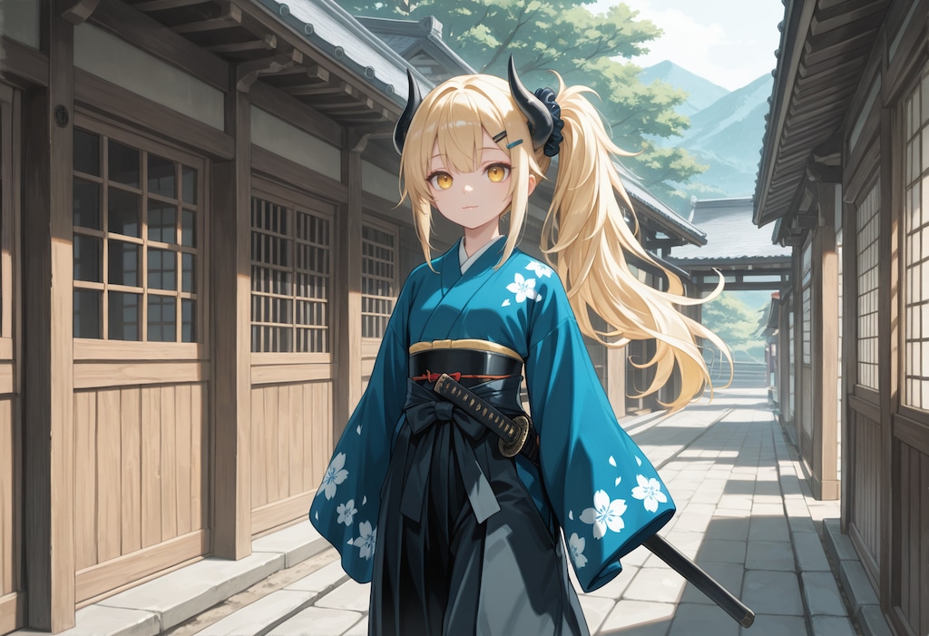 侍時代を歩く侍女鬼高生さん