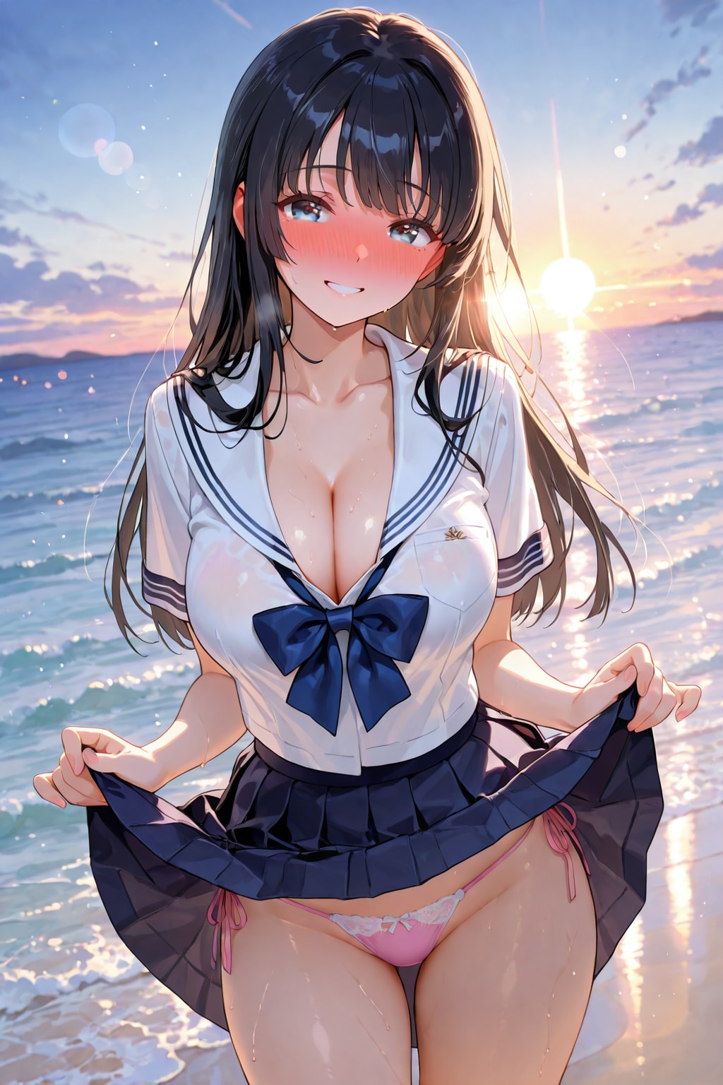 詩帆ちゃん🩷たくし上げ