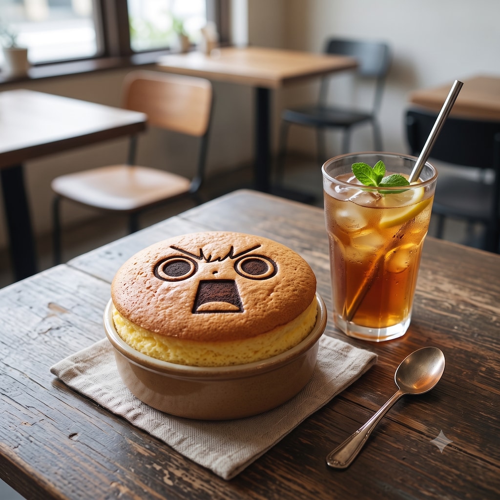 デザートのえらいこっちゃ嬢印のチーズスフレ