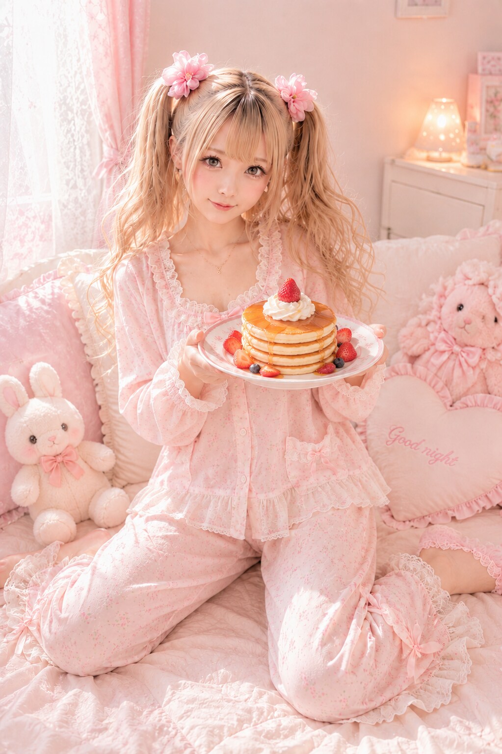 朝からパンケーキ♡