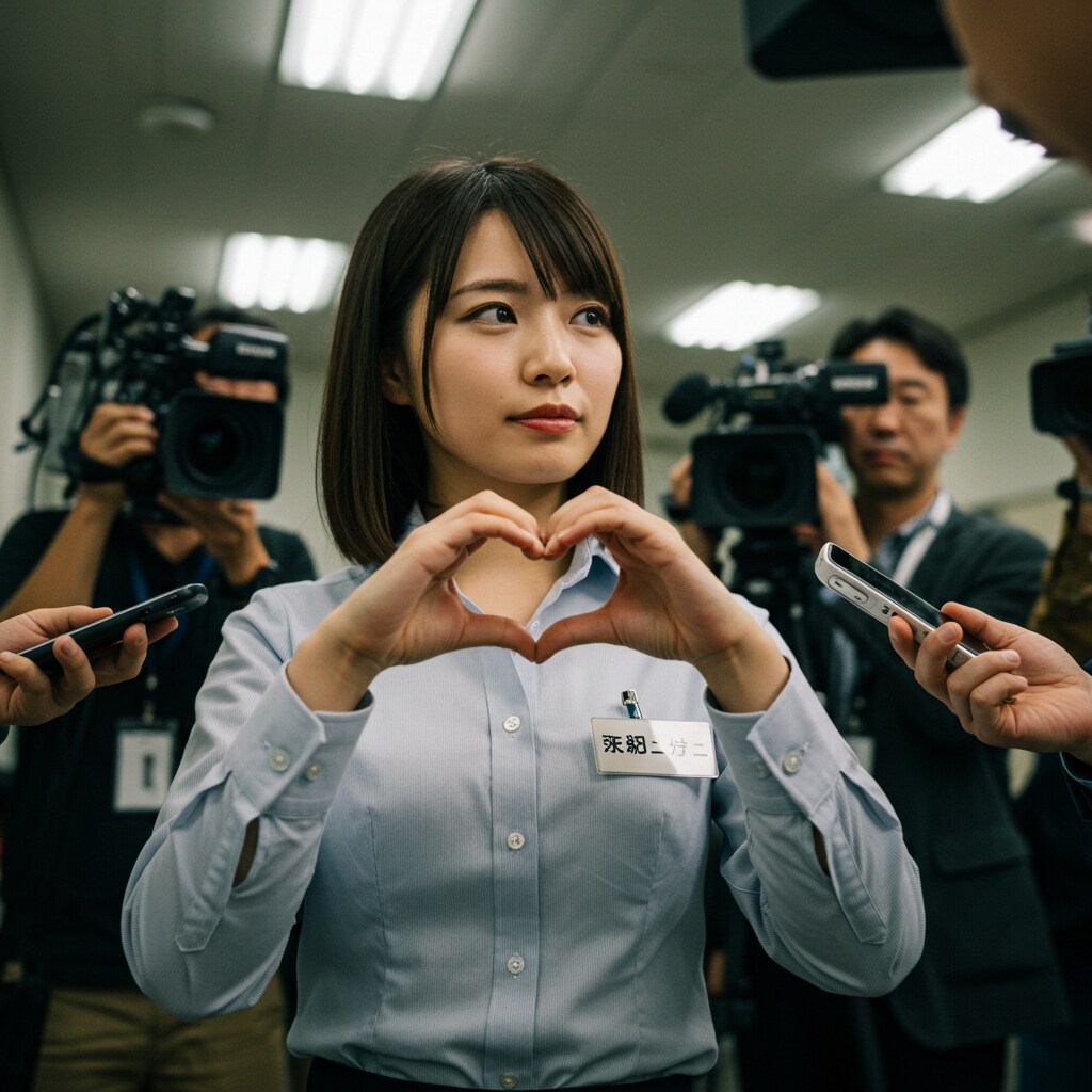 囲み取材で決意表明