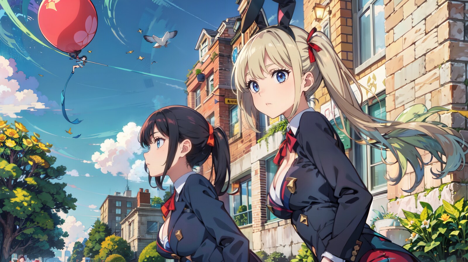 going to school