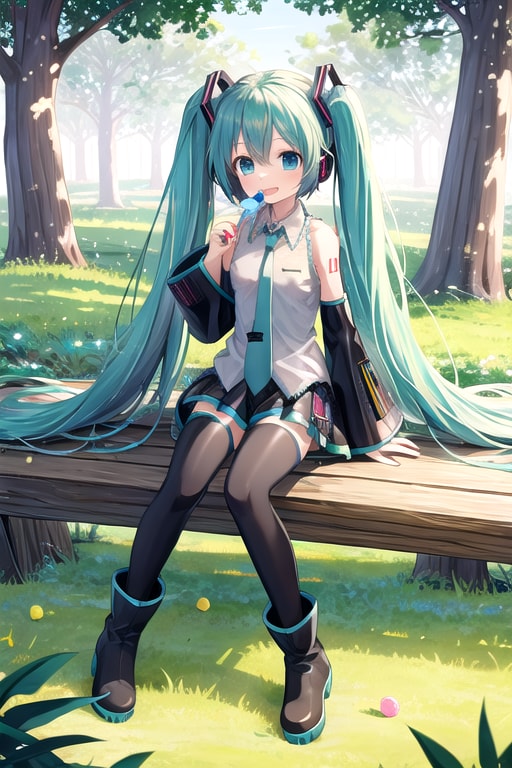 お菓子の森のミクちゃん | の人気AIイラスト・グラビア