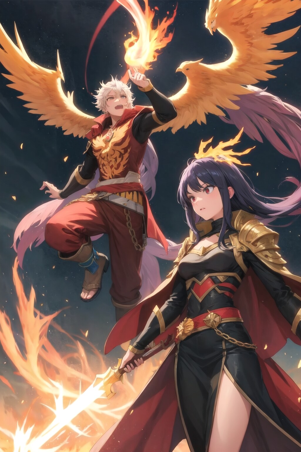 黒曜石のなかの不死鳥 | の人気AIイラスト・グラビア