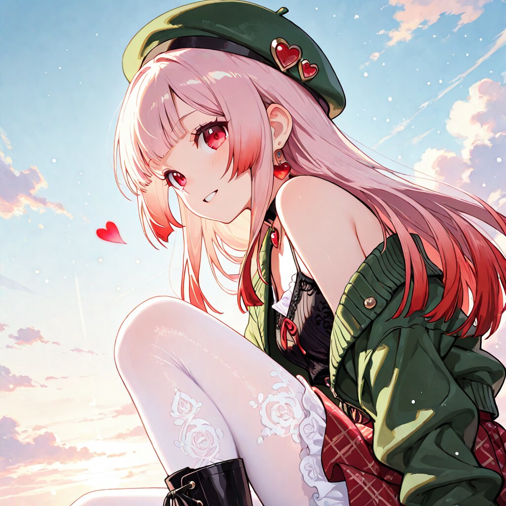 チラっとこっちを見てる女の子。