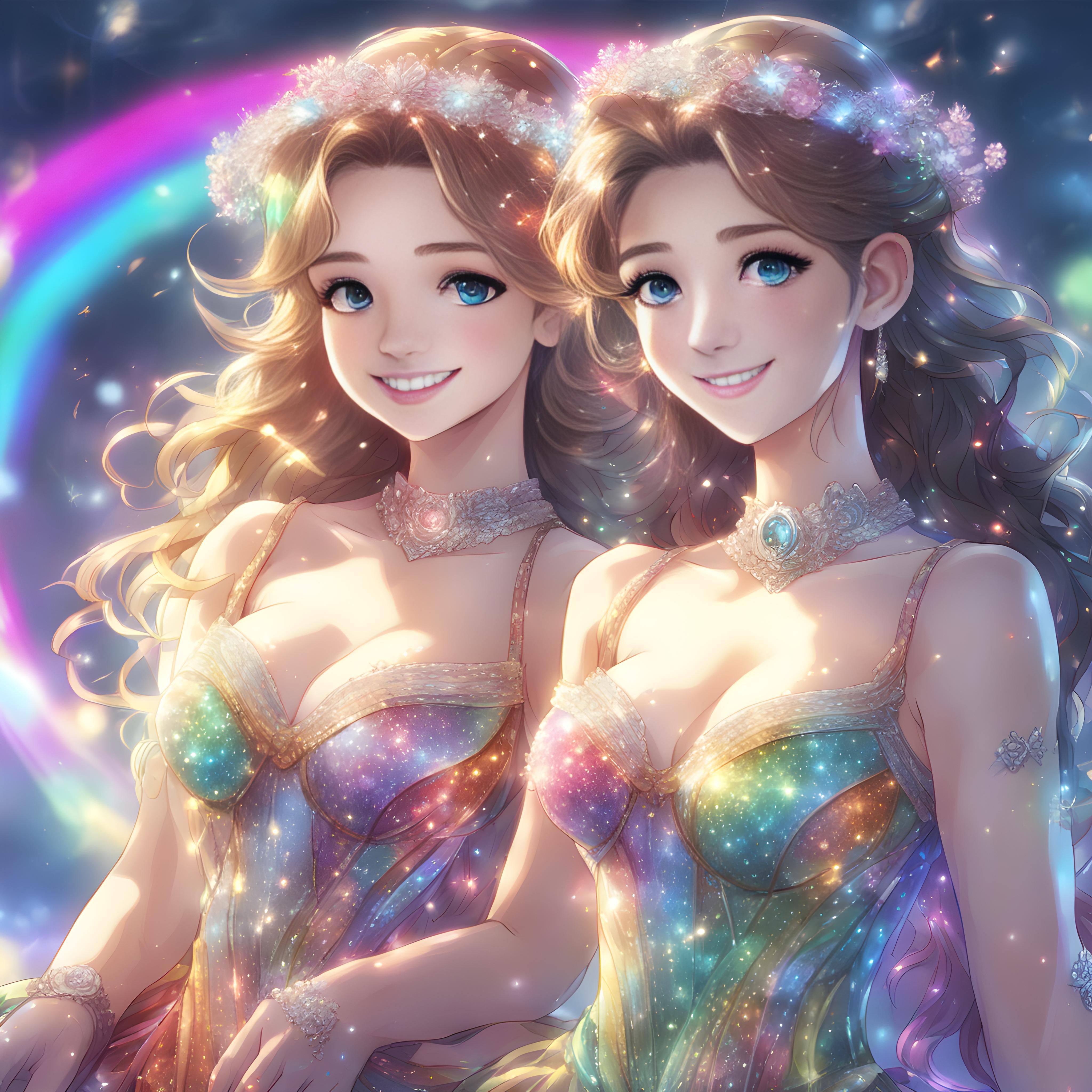 月の世界に住む王女姉妹