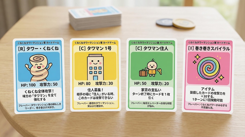くねくねタワマン軍のカードゲーム