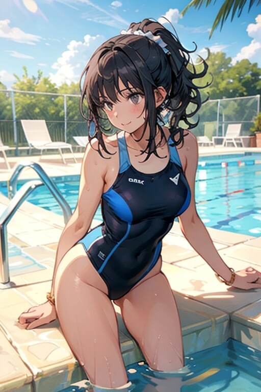 競泳水着を着た女の子　その４