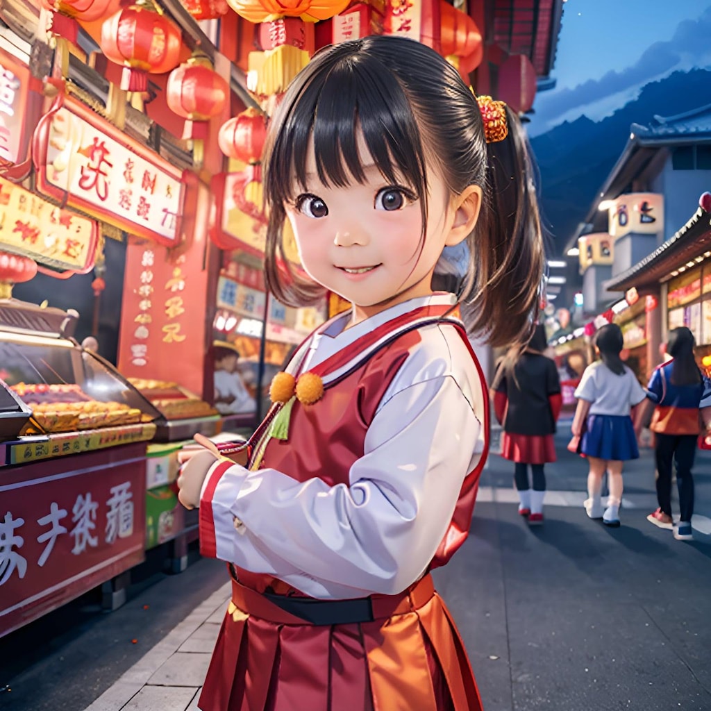 春節の街角