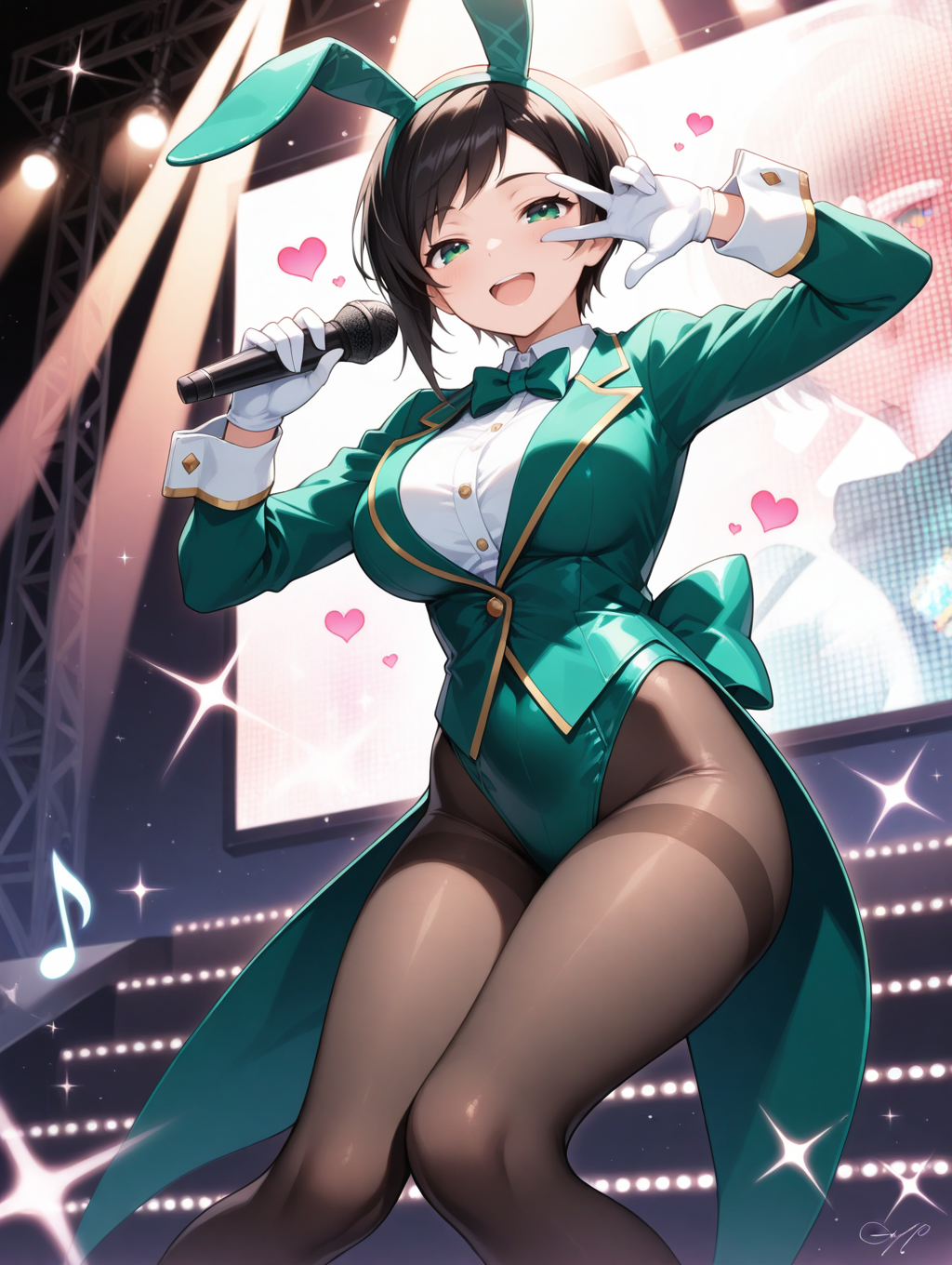 グリーン担当はもちろんサキちゃん