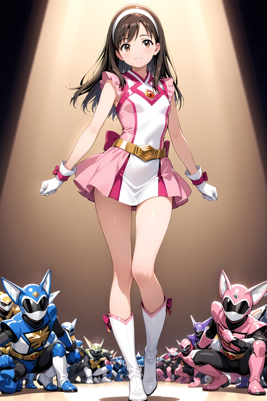 戦隊ヒロインのような女の子たち