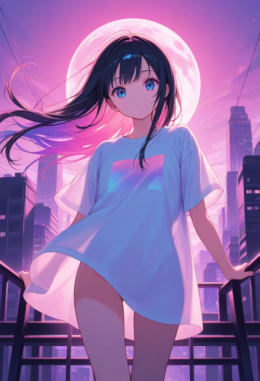 月と少女(3)