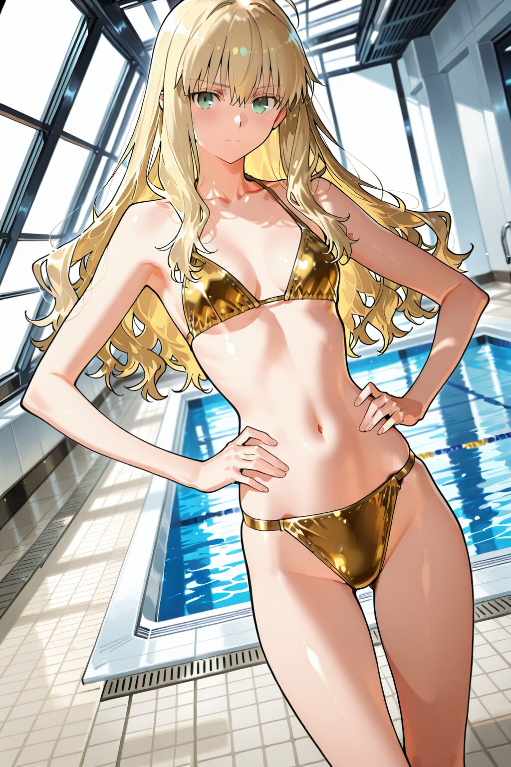 金色は、わたしの髪色と重なりますね。