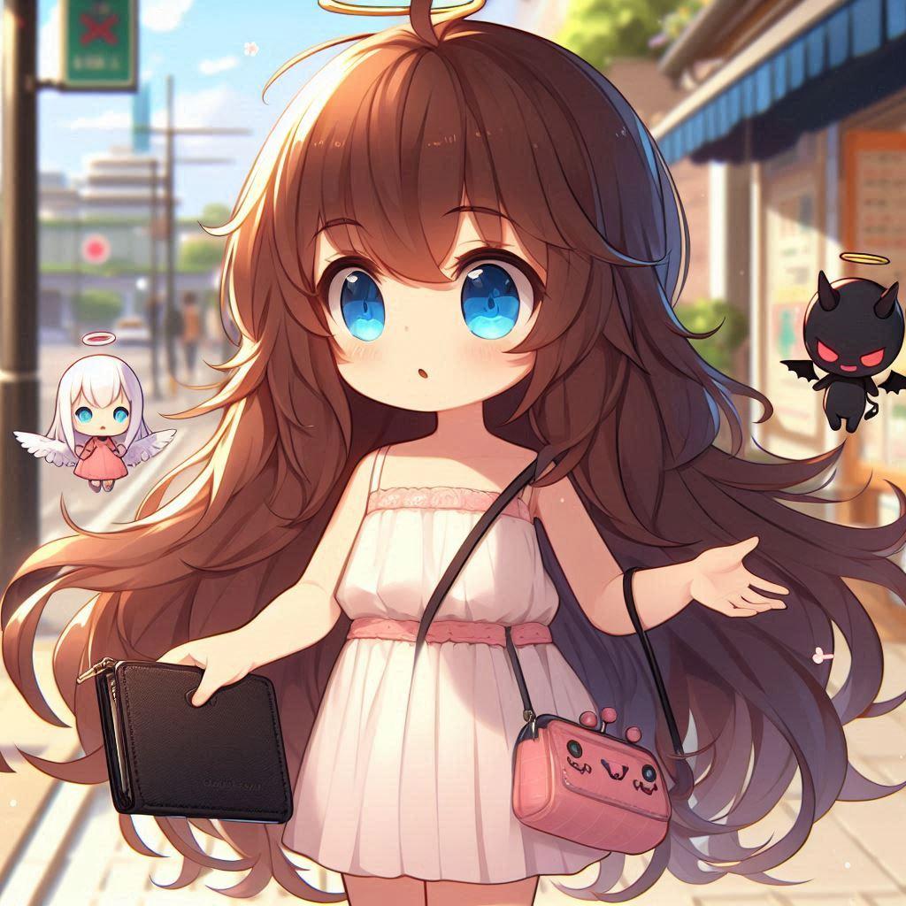 財布を拾った小さな女の子 | の人気AIイラスト・グラビア